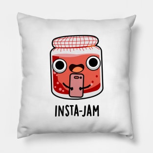 Insta-jam Cute Social Media Jam Pun Pillow