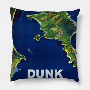 Vintage Travel Poster Dunk Australia Pillow