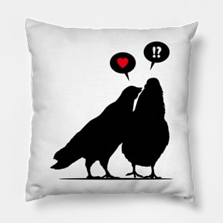 Love me Doves - Valentine Birds Pillow