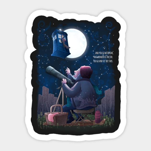 Go And See The Stars - Doctor Who - Sticker