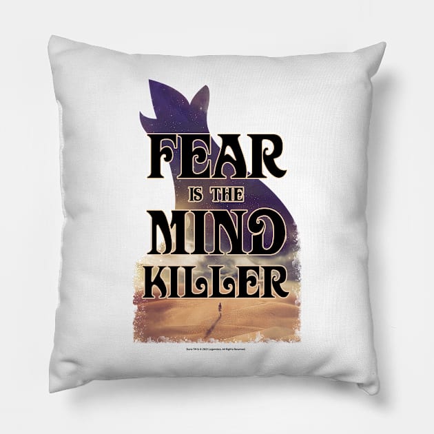 Fear Is The Mind Killer Sand Dunes Vintage Pillow by Dream Artworks