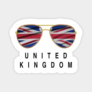 United Kingdom Sunglasses, United Kingdom Flag, United Kingdom gift ,  British UK , Magnet