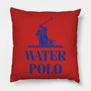 Water Polo - blue Pillow