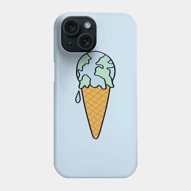 Ice cream earth Phone Case by ballooonfish