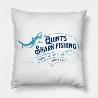 Quint's Shark Fishing - Amity Island Pillow