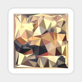 Bisque Gray Abstract Low Polygon Background Magnet