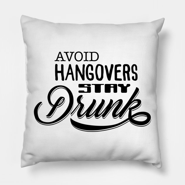 Avoid hangovers, stay Drunk Pillow by JoakynRivas