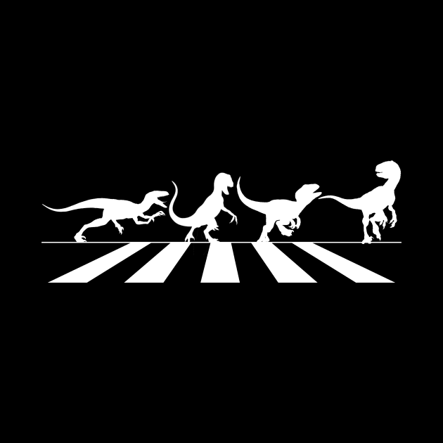 Velociraptor Abbey Road Crossing by IORS