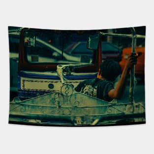 Young Tuk-Tuk Driver Tapestry