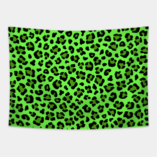 Green Leopard Skin Pattern Tapestry