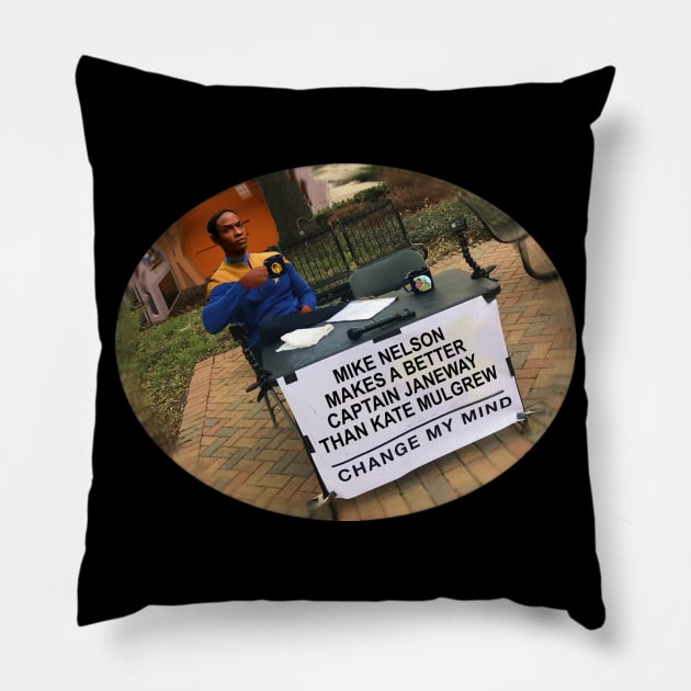 Captain Mike Nelson Pillow by Manatee Max