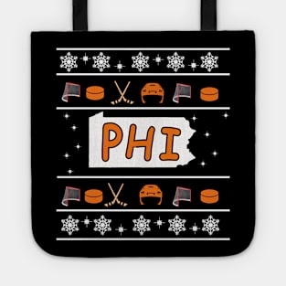 Philadelphia Hockey Ugly Sweater Tote