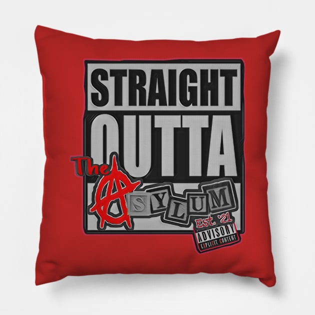 Straight out of The Asylum Pillow by The Asylum Toy Group