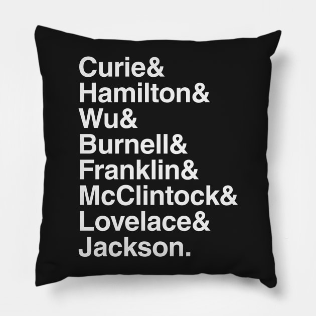 Amazing women of science Pillow by renduh