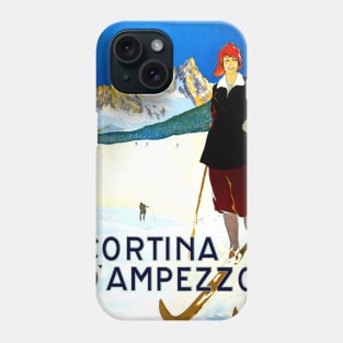 Vintage Travel - Cortina D'ampezzo Phone Case