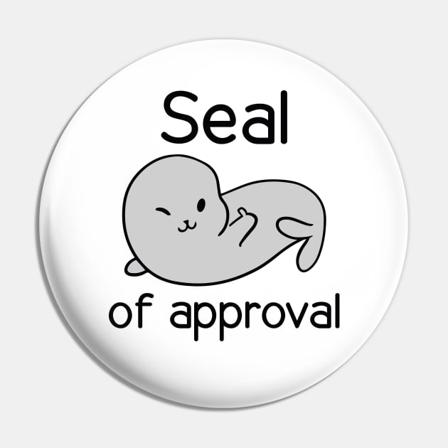 Seal Of Approval Pin by LuckyFoxDesigns