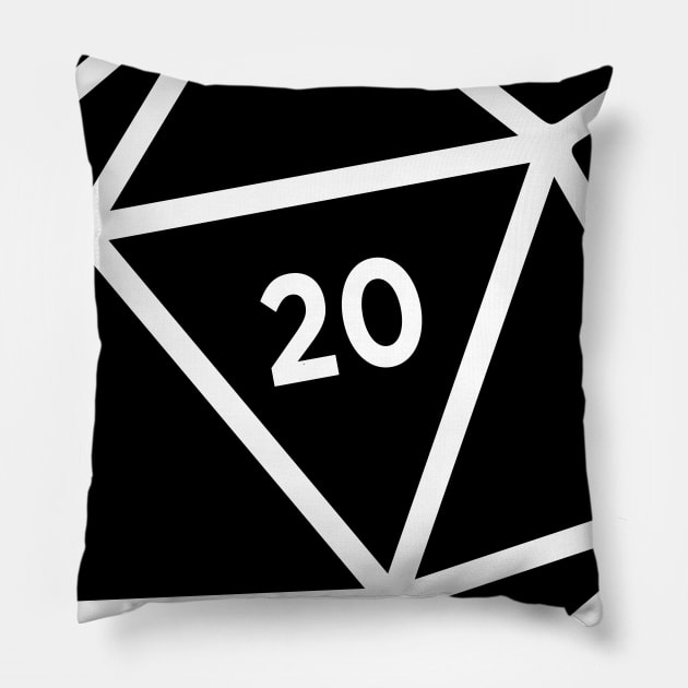 20 sided dice Pillow by amalya