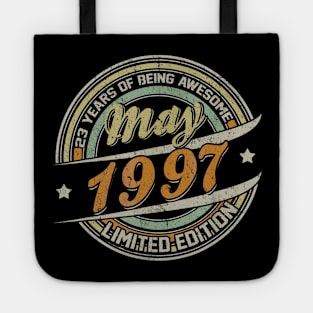 Born In MAY 1997 Limited Edition 23rd Birthday Gifts Tote