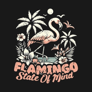 Flamingo State of Mind // Vintage Design T-Shirt