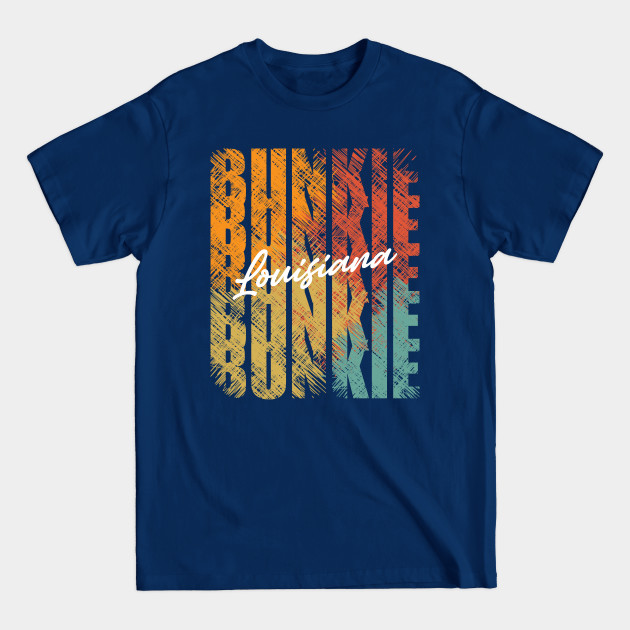 Discover Bunkie Louisiana Retro Vintage Custom Design Unique Graphic - Bunkie Louisiana - T-Shirt