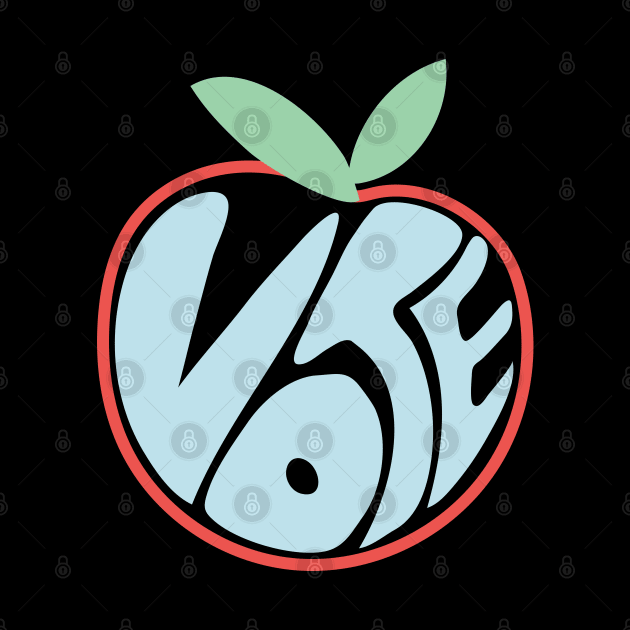 Georgia Votes, Vote Blue Georgia Peach by YourGoods