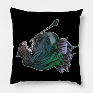 deep sea angler fish Pillow