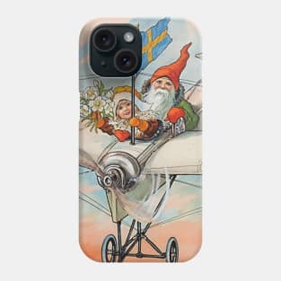 “The Christmas Aeroplane” by Jenny Nystrom Phone Case