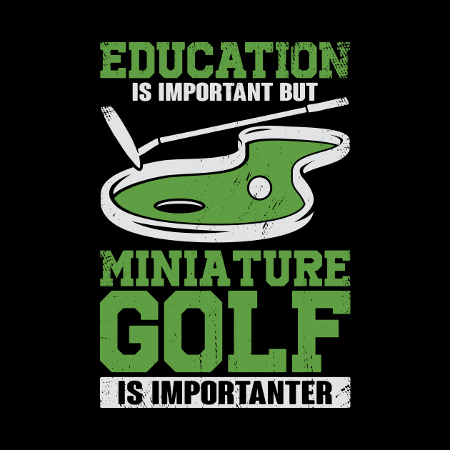 Funny Miniature Crazy Golf Player Gift by Dolde08