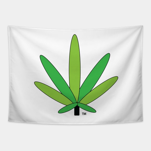 Green Cannabis Marijuana Pot Leaf Tapestry by medicalmj