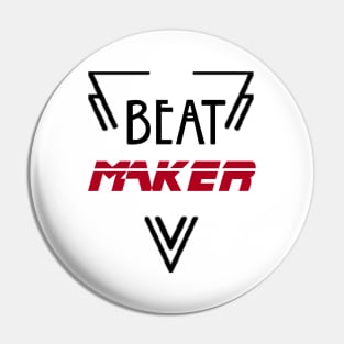 Beat Maker Design Music Producer Perfect Gift (BlackFont) Pin