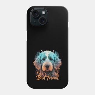 Colorful dog portrait - Best Friend Phone Case