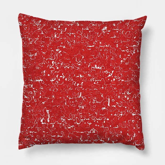 Red Marble Texture Pillow by MarbleTextures