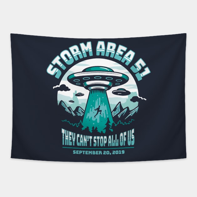 Storm Area 51 Tapestry by Olipop