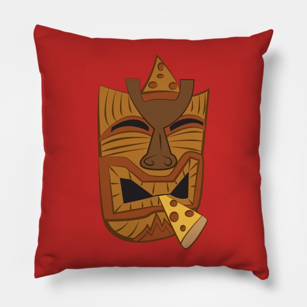 The Pizza Tiki Pillow by MadArtisan