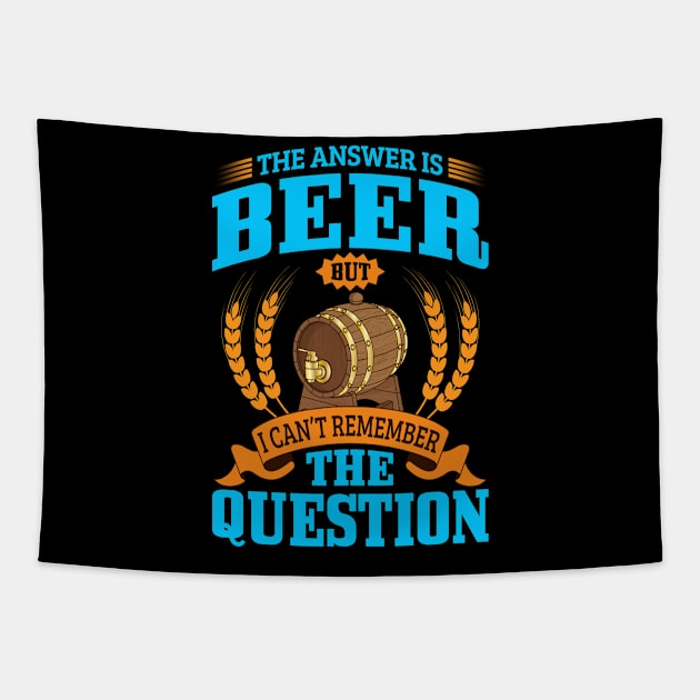 The Answer Is Beer Tapestry by coollooks