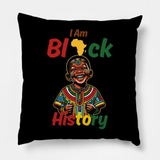 I Am Black History Kids Boys Men Black History Month Pillow