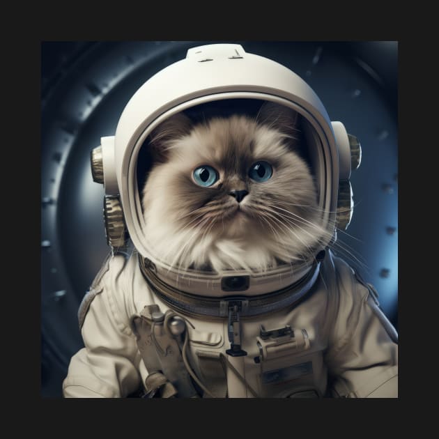 Astronaut Cat in Space - Birman by Merchgard