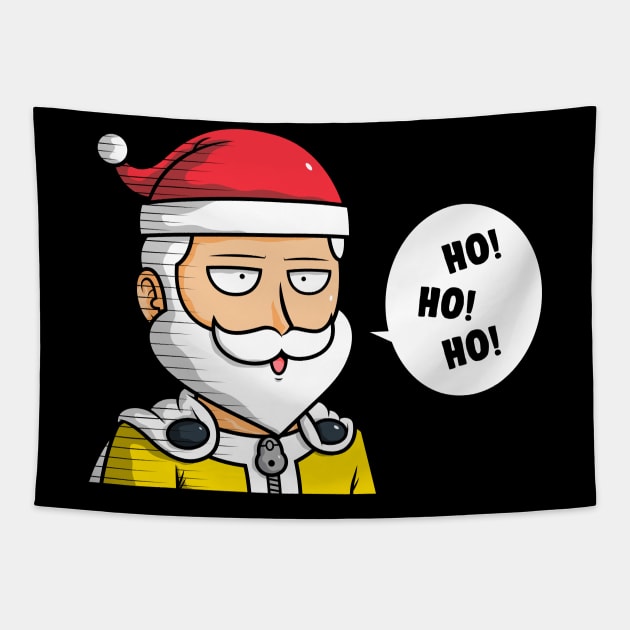 One Punch Claus Tapestry by krisren28