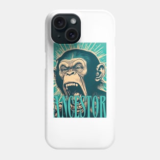 Chimpanzee Ancestor, lowbrow style Phone Case