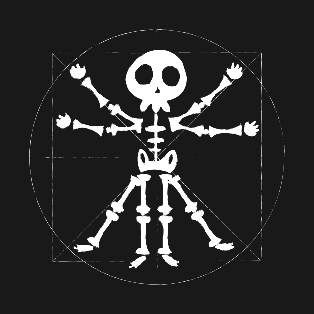 vitruvian skeleton by manuvila