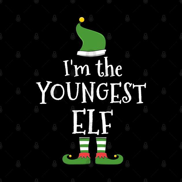 Youngest Elf for Matching Family Christmas Group by jkshirts