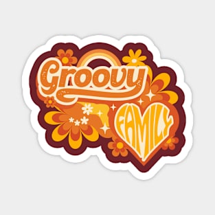 Groovy Family Magnet