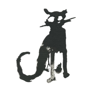 Sitting Black Cat T-Shirt