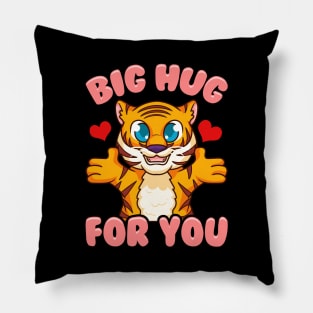 Cute & Funny Big Hug For You Adorable Baby Tiger Pillow