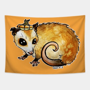 Pumpkin Spice Possum Tapestry