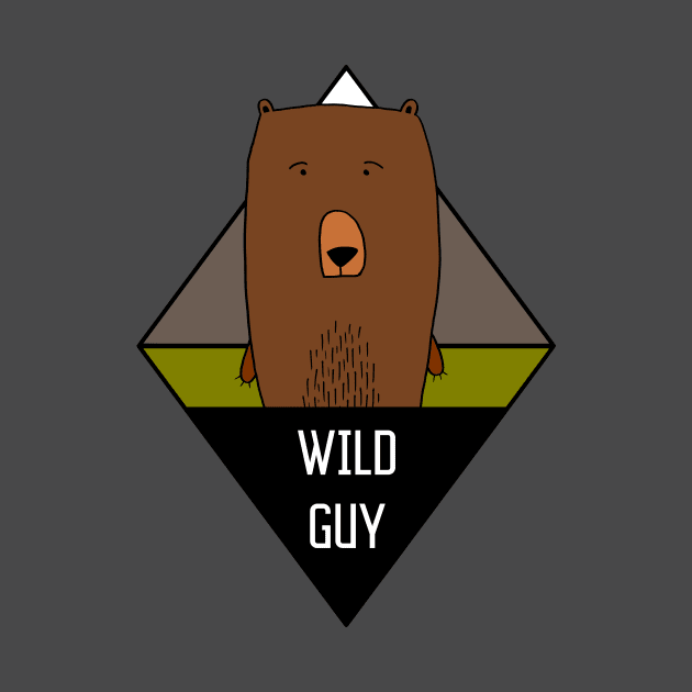 Wild Guy Bear Illustration by RosaLinde2803