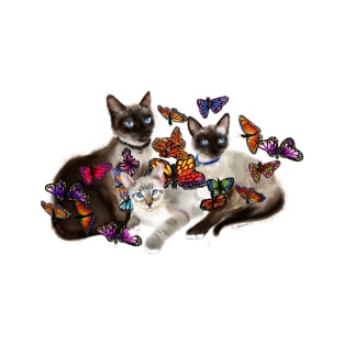 Kitties and Butterflies T-Shirt