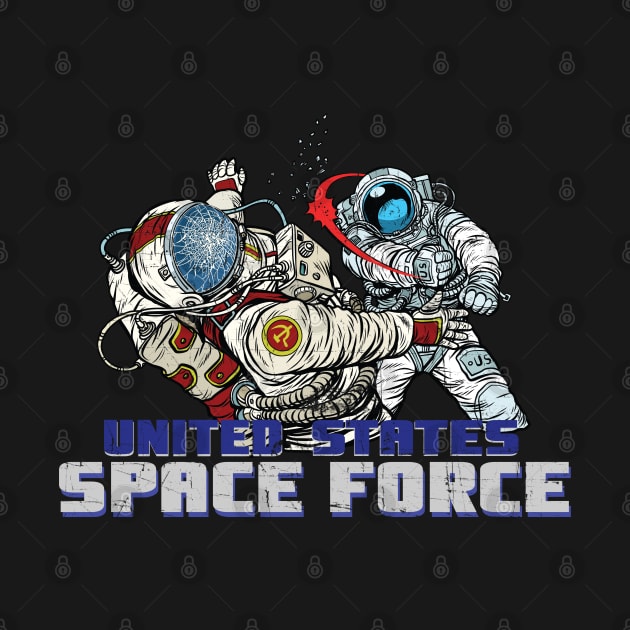 Space Force - Fighting Astronaut by 461VeteranClothingCo