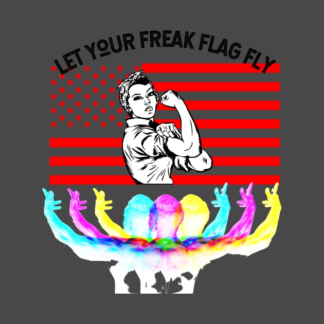 Let Your Freak Flag Fly (woman cartoon muscle power) by PersianFMts