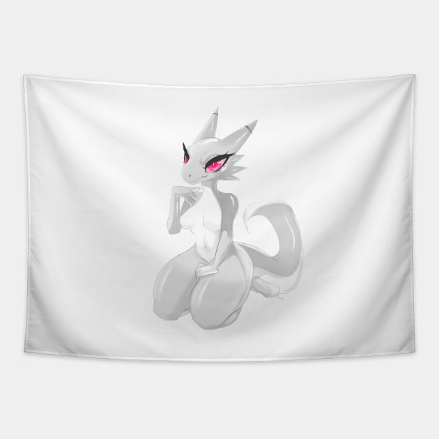 White Kobold Tapestry by Annaklava